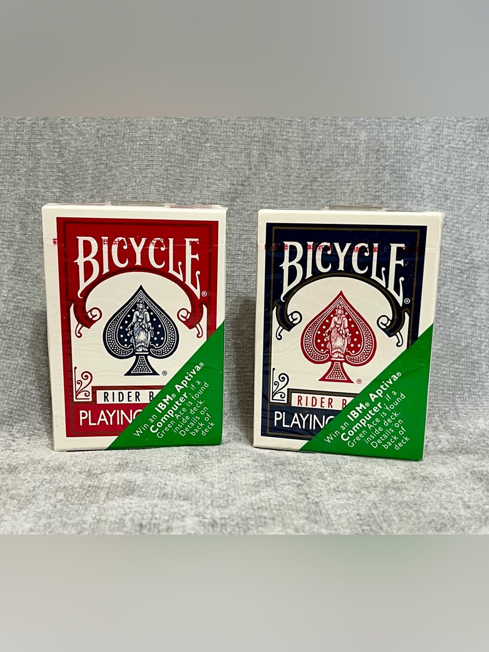 New Vintage Two Bicycle Sealed Rider Back Playing Cards IBM Aptiva Promo - Picture 6 of 11